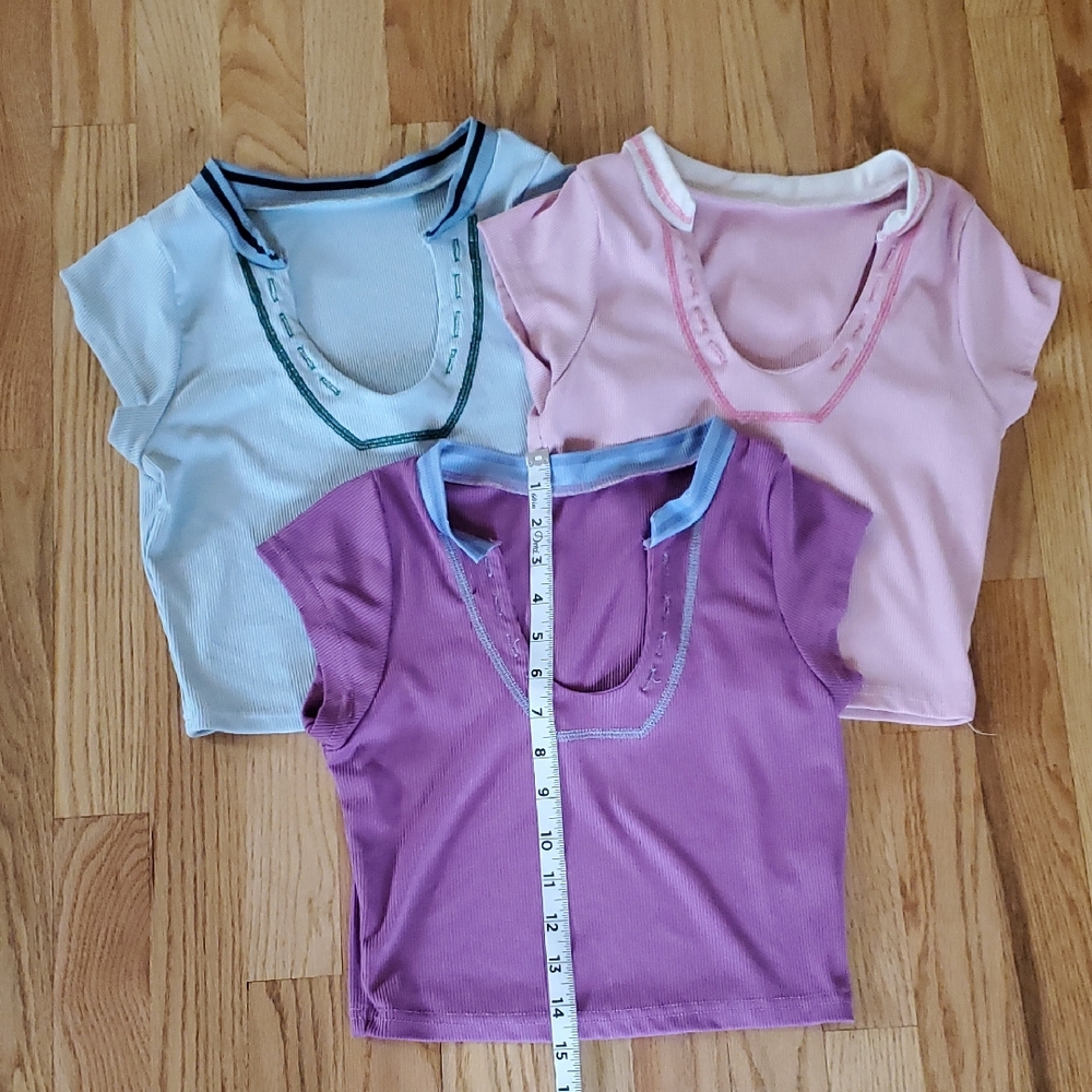 Source Unknown Women's Crop Tops - Pink, Purple, Light Blue